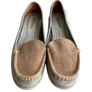 Hush Puppies Women's 9.5 WIDE Ryann Claudine Taupe Nubuck/Snake